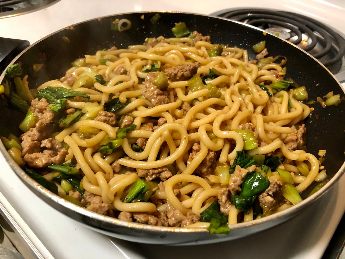 Stir-Fried Pork Udon