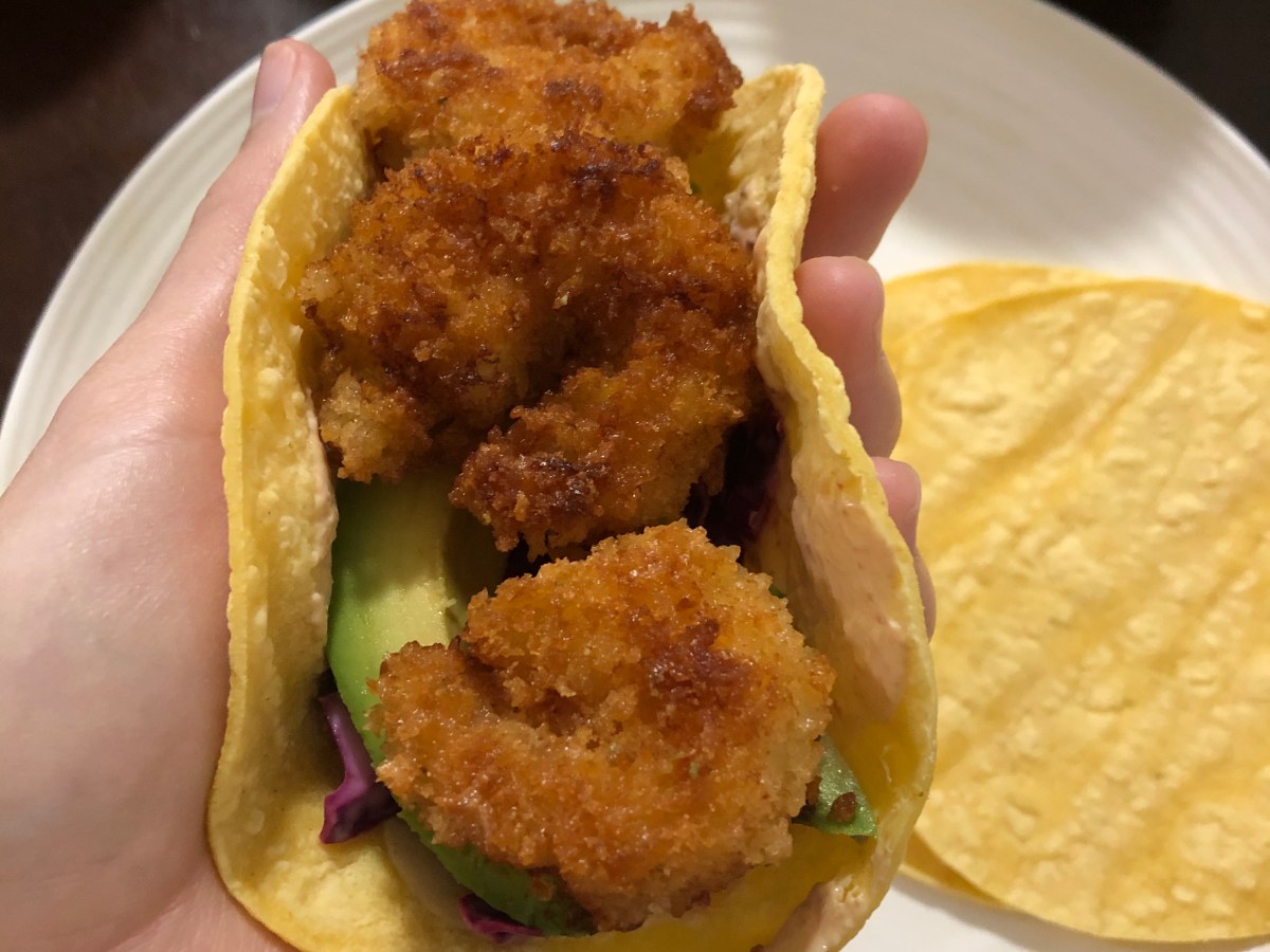 Crispy Shrimp Tacos with Cilantro Cabbage&nbsp;Slaw