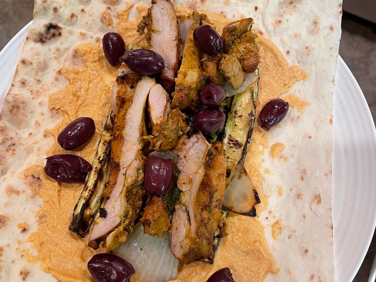 Roasted Veggie Hummus&nbsp;Wrap